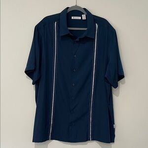 Cubavera Shirt Mens 2XL Bowling Chic Camp Shirt Short Sleeve